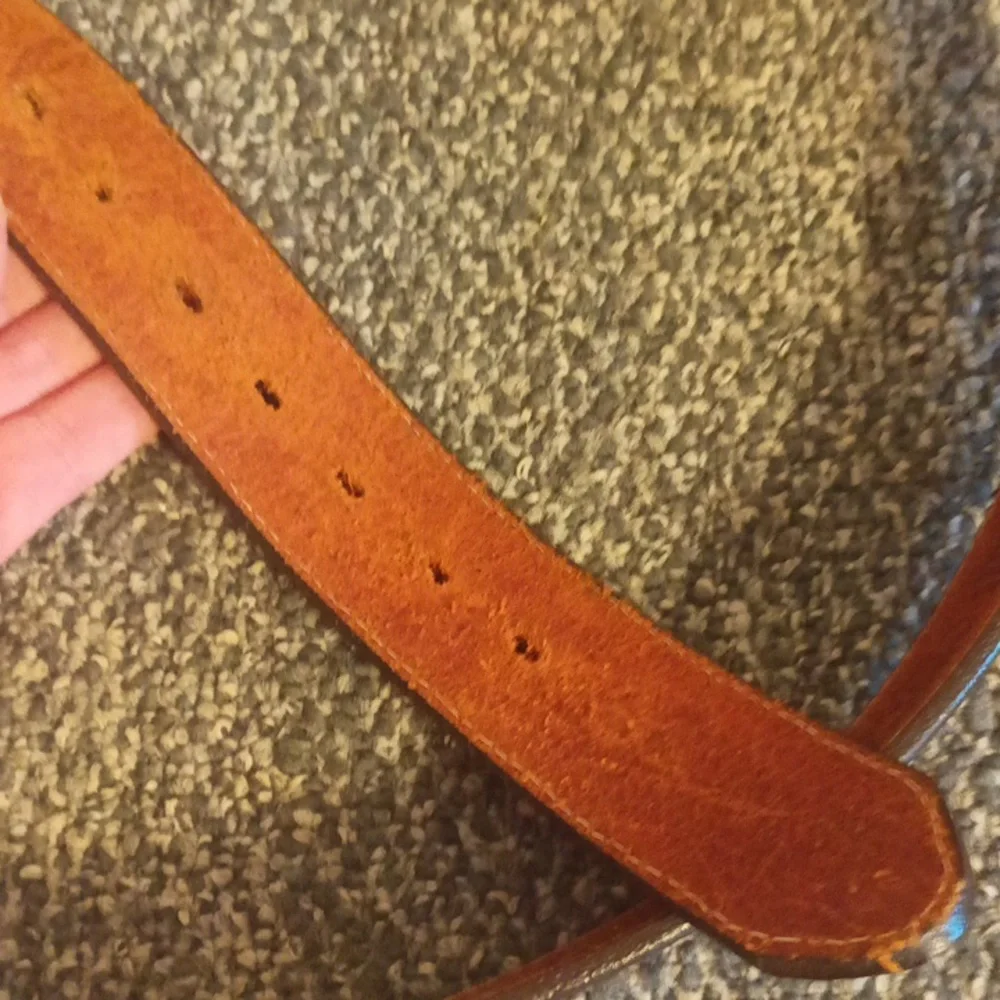Frontier Series western brown leather tooled mens belt size 40